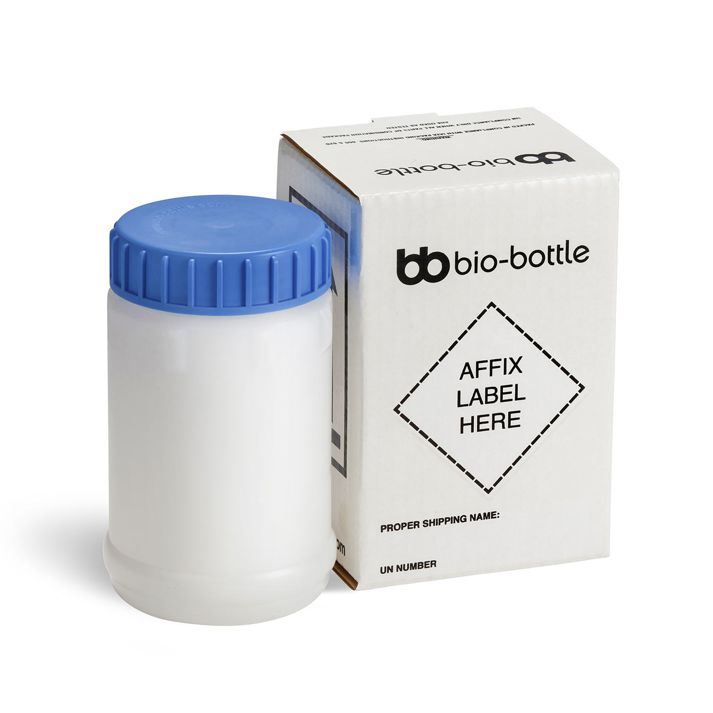 Blue bio-bottle